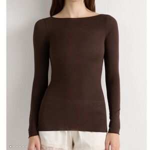 Intimissimi Dark Brown Long Sleeve Top